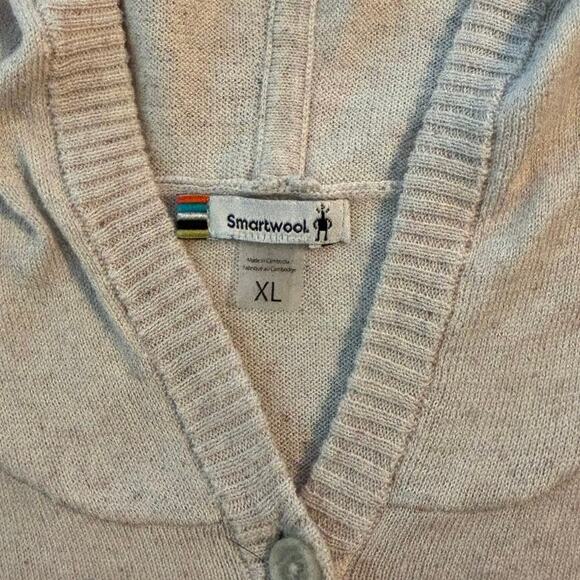 Smartwool Size XL Shadow Pine Hoodie Hooded Henley Sweater Rainbow Donegal - Picture 3 of 5